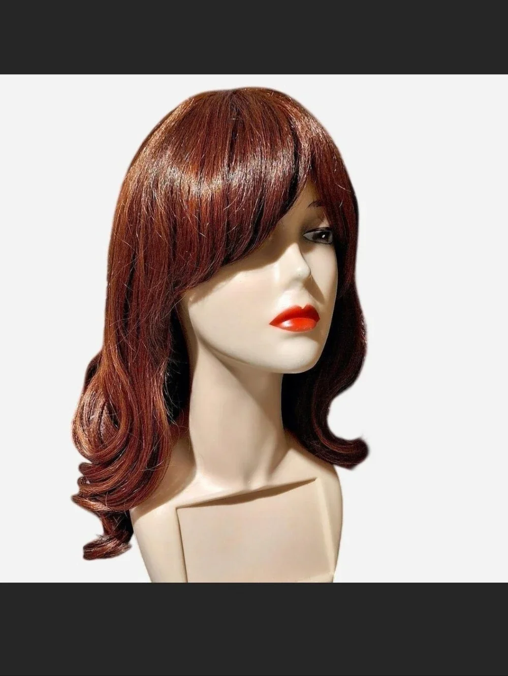 Bangs Wig in Rich Auburn - Unbranded